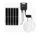 Lampy ogrodowe - Aigostar - LED Oświetlenie solarne 2xLED/70W/12V 12000 mAh 6500K śr. 20,5 cm - miniaturka - grafika 1