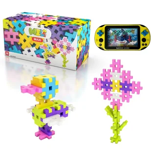 Klocki Meli Maxi Pink 50 El Wafle Konstrukcyjne + Prezent Gra Wodna - Klocki - miniaturka - grafika 1