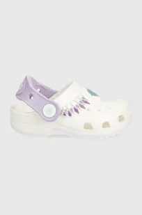 Crocs klapki dziecięce Frozen kolor biały - Buty dla dziewczynek - miniaturka - grafika 1