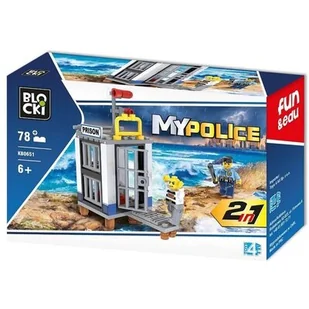 Klocki Blocki Klocki Blocki Policja 2w1 78 elementów KB0651 - Klocki - miniaturka - grafika 1