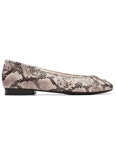 Clarks Skórzane baleriny "Fawna" w kolorze brązowo-beżowym - Baleriny - miniaturka - grafika 1