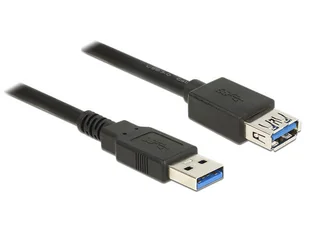 Delock Przedłużacz Usb-a M/f 3.0 0.5M Czarny - Kable komputerowe i do monitorów - miniaturka - grafika 2