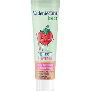 Vademecum Bio Kids Toothpaste pasta do zębów dla dzieci 1-6 lat z naturalnym aromatem truskawki 50ml - Pasty do zębów - miniaturka - grafika 1