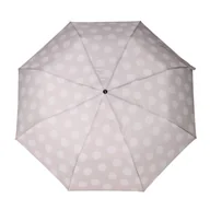 Parasole - Parasol damski Doppler Fiber Soul półautomatyczny składany beżowy wzór - miniaturka - grafika 1