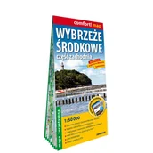 Przewodniki - Wybrzeże Środkowe część zachodnia laminowana mapa turystyczna 1:50 000 - opracowanie zbiorowe - książka - miniaturka - grafika 1