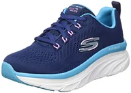 Trampki damskie - Skechers Damskie trampki D'LUX Walker, granatowe, 3,5 UK - miniaturka - grafika 1