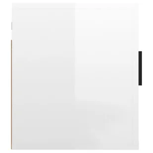 Lumarko Wiszące szafki telewizyjne, 2 szt, białe, połysk, 40x34,5x40 cm - Szafki RTV - miniaturka - grafika 8