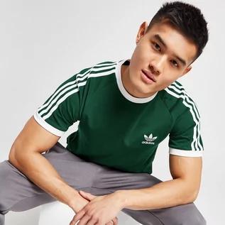 Koszulki męskie - ADIDAS T-SHIRT CALI TEE GREEN TEE ZIELONY IA4849 - adidas - grafika 1