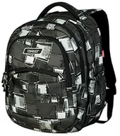 Plecaki - Target Backpack 2 w 1 Curved, plecak dla dzieci i chłopców, do szkoły, szary - szary - 23L - miniaturka - grafika 1