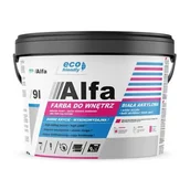 Farby wewnętrzne - Farba akrylowa Alfa biała 9 l - miniaturka - grafika 1