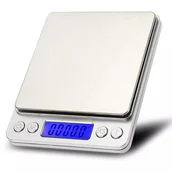 Wagi specjalistyczne - WAGA KUCHENNA JUBILERSKA ELEKTRONICZNA 0,01-200g WYŚWIETLACZ LCD 2x BATERIA - miniaturka - grafika 1