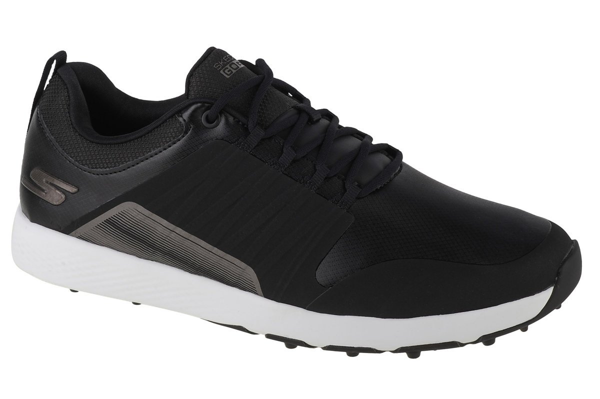 Skechers Go Golf Elite 4 - Victory 214022-BKW, Męskie, buty do golfa, Czarne