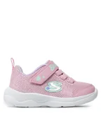 Buty dla dziewczynek - Skechers Sneakersy Easy Peasy 302885N/PKLV Różowy - miniaturka - grafika 1