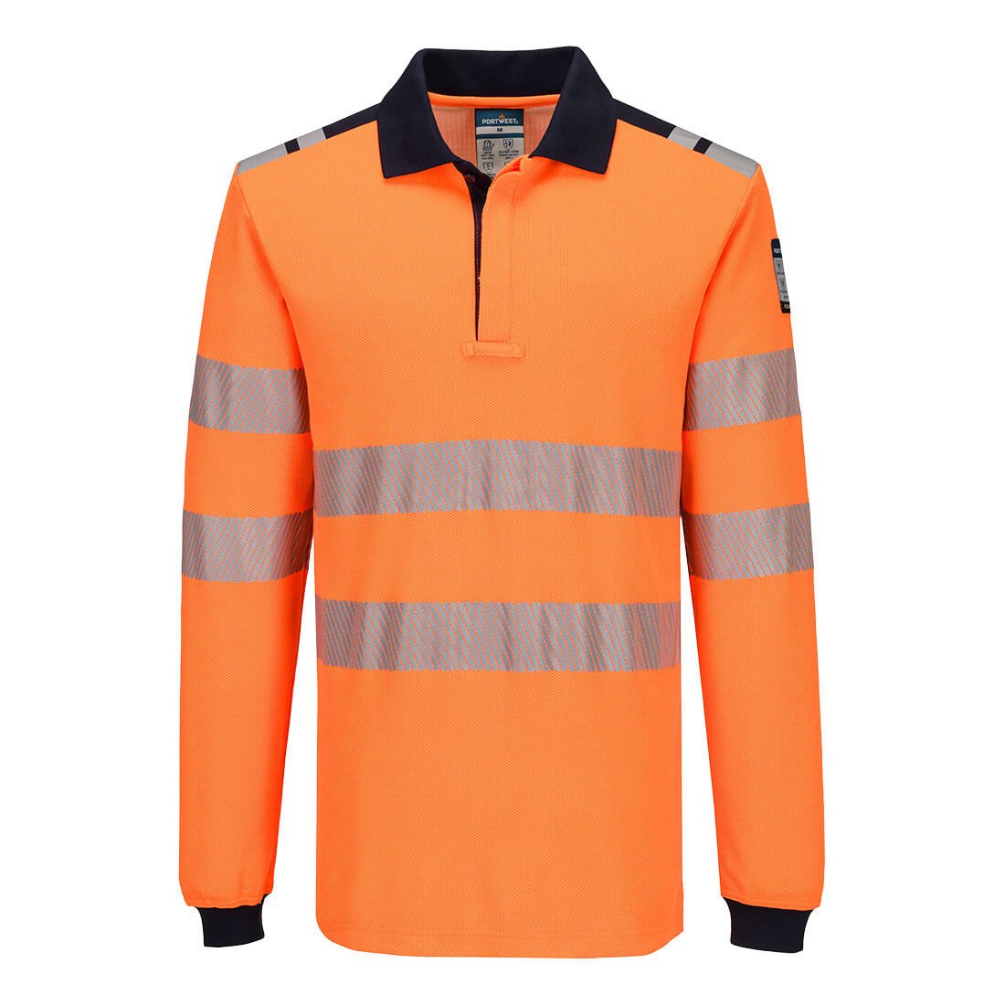 Koszulka polo z długim rękawem PW3 Modaflame Knit HVO FR FR734ONRXXXL XXXL