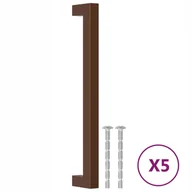 Meble modułowe i akcesoria - Uchwyty do szafek, 5 szt., brąz, 192 mm, stal nie - miniaturka - grafika 1