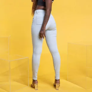 Jeansy damskie LABELLAMAFIA PANTS MIX CLASSICOS DENIM - Spodnie damskie - miniaturka - grafika 3