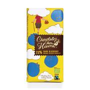 Bombonierki i czekoladki - Chocolates from Heaven Czekoladki z Nieba - BIO czekolada gorzka z jagodami 72%, 100g - miniaturka - grafika 1