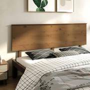 Inne meble do sypialni - Lumarko Wezgłowie łóżka, miodowy brąz, 204x6x82,5 cm, drewno sosnowe - miniaturka - grafika 1
