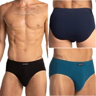 Majtki męskie - SLIPY MĘSKIE Lama Wygodne Bawełniane Majtki Klasyczne 3-PAK - 3XL - miniaturka - grafika 1