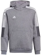 Moda i Uroda OUTLET - Bluza dla dzieci adidas Tiro 21 Sweat Hoody szara GP8803-116cm - miniaturka - grafika 1