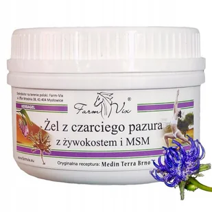 FARM-VIX Żel Czarci Pazur Z Żywokostem I Msm 350 G - Żele i maści lecznicze - miniaturka - grafika 1