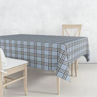 Obrus CLASSIC wzór CL04 | błękitna krata 130 x 170 cm - Obrusy i serwetki - miniaturka - grafika 1