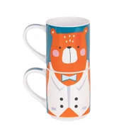 Kubki dla dzieci - Zestaw prezentowy: 2 kubki porcelanowe dla dziecka, 2 x 265 ml - miniaturka - grafika 1