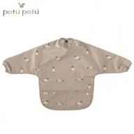 Śliniaki i fartuszki - Petu Petu śliniak fartuszek z rękawami i kieszonką wodoodporny Mija Penguin - miniaturka - grafika 1