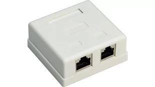 Goobay Gniazdo teleinformatyczne natynkowe 2xRJ45 STP kat.6 77635 77635 - Wtyczki i adaptery - miniaturka - grafika 1