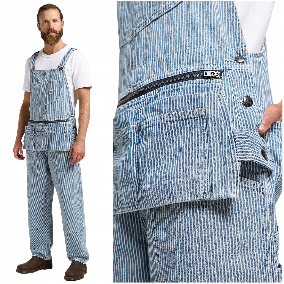 Lee 101 PAINTERS BIB OVERALL premium JAPAN ogrodniczki spodnie jeansowe M