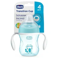 Zabawki interaktywne dla dzieci - Kubek treningowy z miękkim ustnikiem 200ml niebies - Chicco - miniaturka - grafika 1