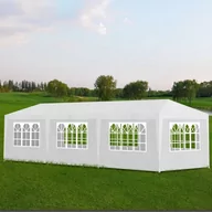 Pawilony ogrodowe - vidaXL Namiot imprezowy, 3 x 9 m, biały - miniaturka - grafika 1