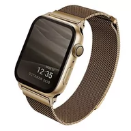 Akcesoria do smartwatchy - Uniq UNIQ Dante pasek opaska bransoleta bransoletka do zegarka Watch 6 44mm / Watch 5 44mm / Watch 4 44mm / Watch SE 44mm złoty - miniaturka - grafika 1