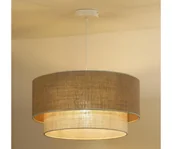 Lampy sufitowe - Duolla - Żyrandol na lince YUTE BOHO 1xE27/15W/230V śr. 45 cm brązowy/kremowy - miniaturka - grafika 1