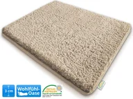 Dywaniki łazienkowe - Dywanik kąpielowy Sky extra fluffy wiele kolorów i rozmiarów kremowo-beżowy średnica 95 cm - miniaturka - grafika 1