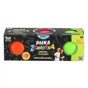 Piłka Zgniotka, Toy Busters, 3 sztuki - Piłki dla dzieci - miniaturka - grafika 1