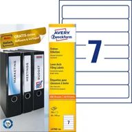 Etykiety do drukarek - Avery Zweckform Etykiety ZF 192*38 4760(100) LK na segregator - miniaturka - grafika 1
