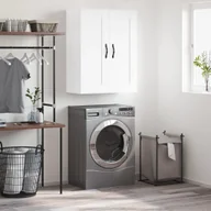 Szafki na klucze - vidaXL Szafka wisząca, biała, 69,5x34x90 cm, materiał drewnopochodny - miniaturka - grafika 1