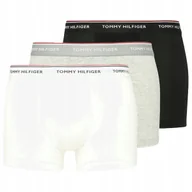 Majtki męskie - Tommy Hilfiger Bokserki Czarne Białe Szare Majtki Męskie z gumką 3 PAK XXL - miniaturka - grafika 1