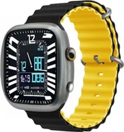 Akcesoria do smartwatchy - Devia Pasek Deluxe Sport6 do Apple Watch 42mm/ 44mm/ 45mm/ 49mm Czarno-żółty - miniaturka - grafika 1