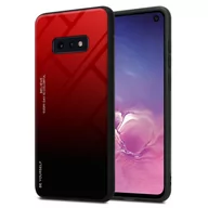 Etui i futerały do telefonów - Pokrowiec Do Samsung Galaxy S10e Etui w CZERWONO - CZARNY TPU Obudowa Case Cover Plecki Ochronny Cadorabo - miniaturka - grafika 1