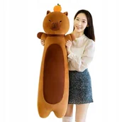 Maskotki i pluszaki - Maskotka Pluszak Przytulanka Słodka Kapibara Brązowa Wałek Gigant 110 Cm - miniaturka - grafika 1