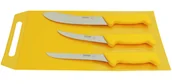 Noże kuchenne - Polkars zestaw 3 noży (modele 13, 07, 17) żółty - miniaturka - grafika 1