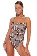 Stroje kąpielowe - Trendyol Damski strój kąpielowy z dzianiny z nadrukiem zwierzęcym, bardzo kolorowy, 34, Bardzo kolorowy, 38 - miniaturka - grafika 1