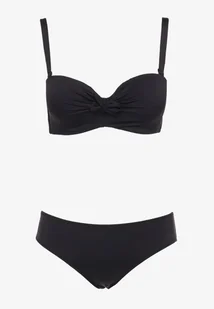 Czarne Bikini Strój Kąpielowy Dwuczęściowy Biustonosz z Supełkiem i Figi Carinela - Stroje kąpielowe - miniaturka - grafika 1