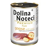 Mokra karma dla psów - Dolina Noteci PREMIUM PURE GĘŚ Z JABŁKIEM 400 G - miniaturka - grafika 1