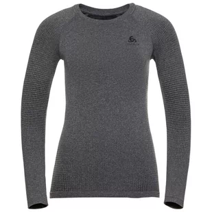 Odlo Performance Warm Plus Top Crew Neck L/S Women, szary M 2021 Koszulki bazowe termiczne i narciarskie 196191-15701-M - Pozostała odzież narciarska - miniaturka - grafika 1