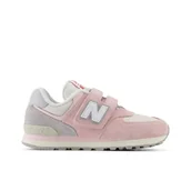 Trampki męskie - NEW BALANCE 574 Trampki męskie 32 EU, Różowa skorupa tekstylna inna, 32 EU - miniaturka - grafika 1