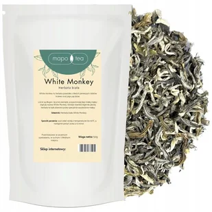 Herbata Biała Liściasta WHITE MONKEY PREMIUM Naturalna Wysoka Jakość 50g - Herbata - miniaturka - grafika 1