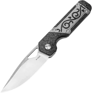 Kizer Frame Lock Mini Militaw Jonathan Styles S45VN Tytan+Włókno Węglowe Ki3634SA4 - Scyzoryki - miniaturka - grafika 1